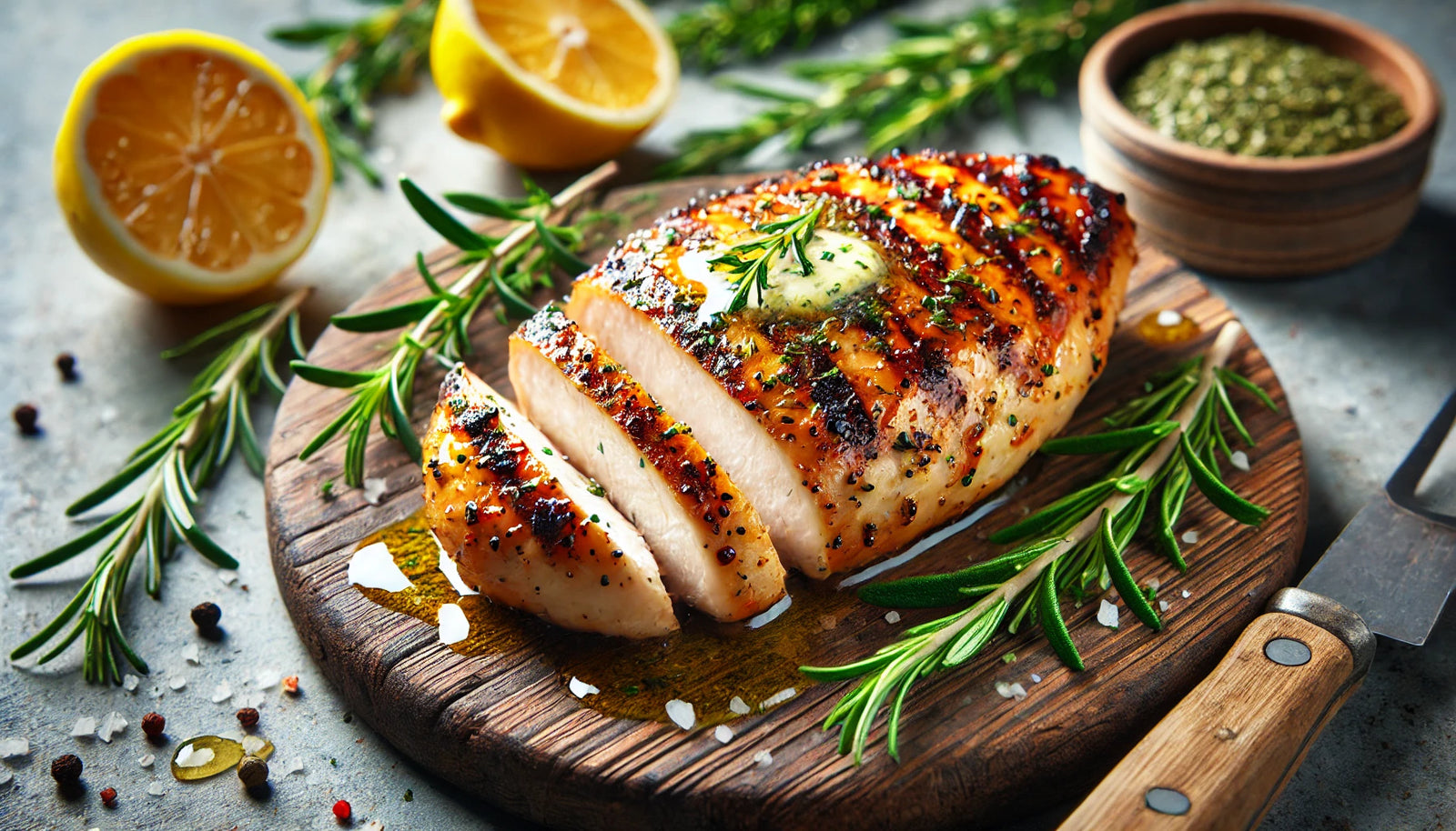 perfectly-grilled-chicken-herb-butter