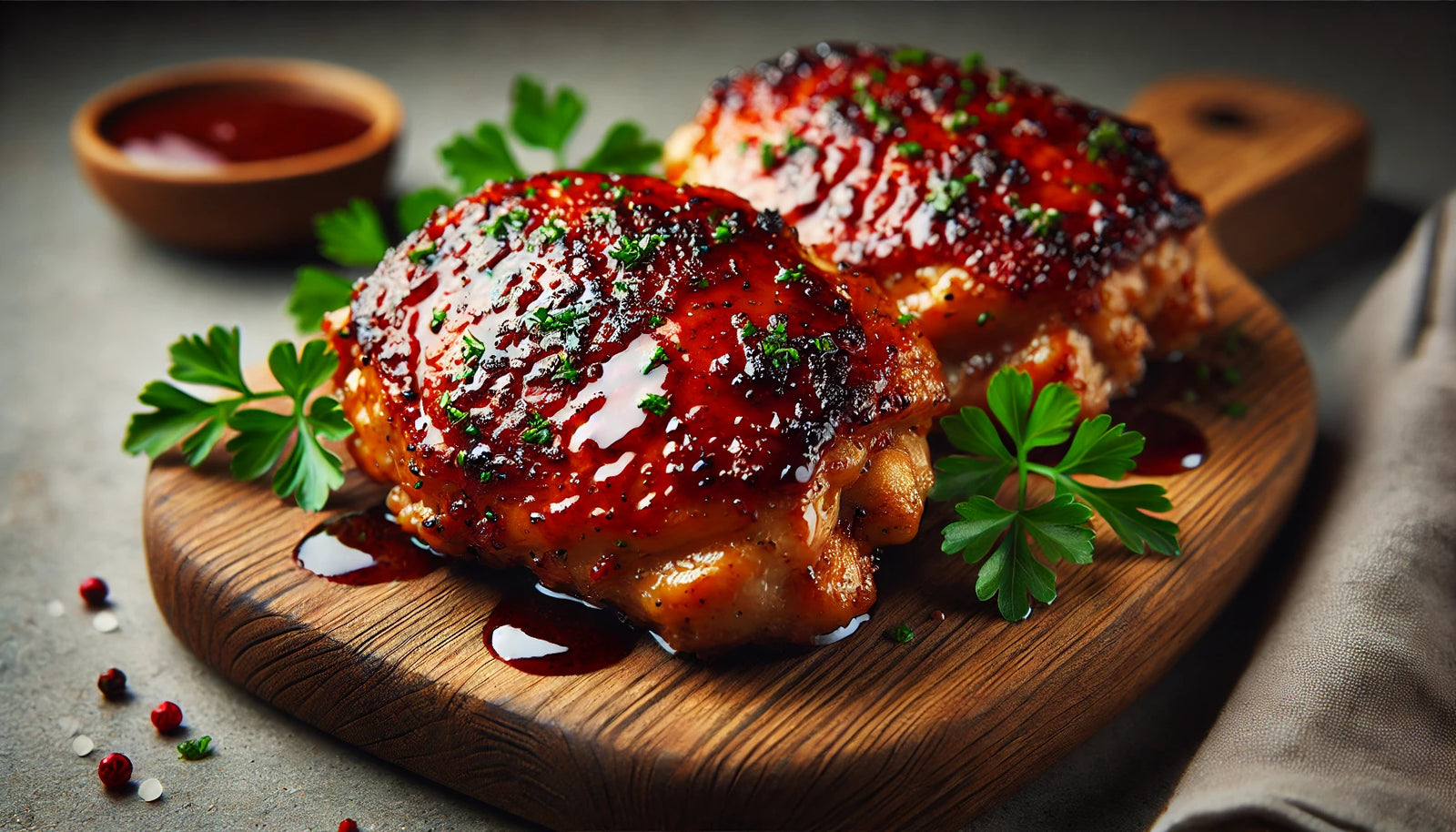 Perfectly Seared BBQ Chicken Thighs