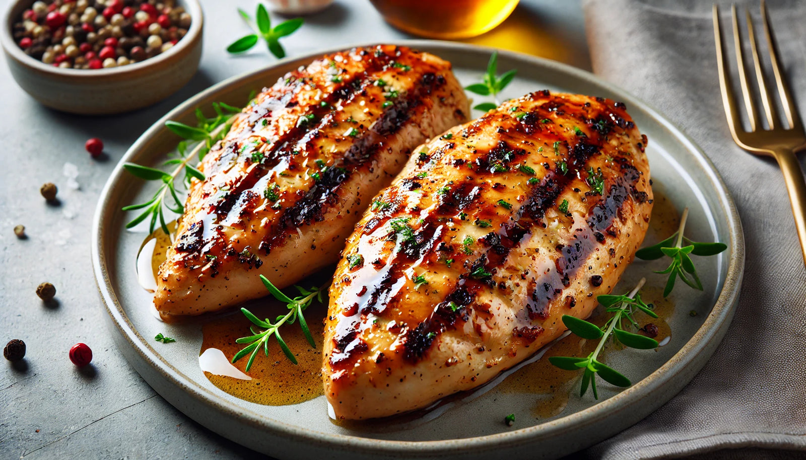 perfectly marinated grilled chicken