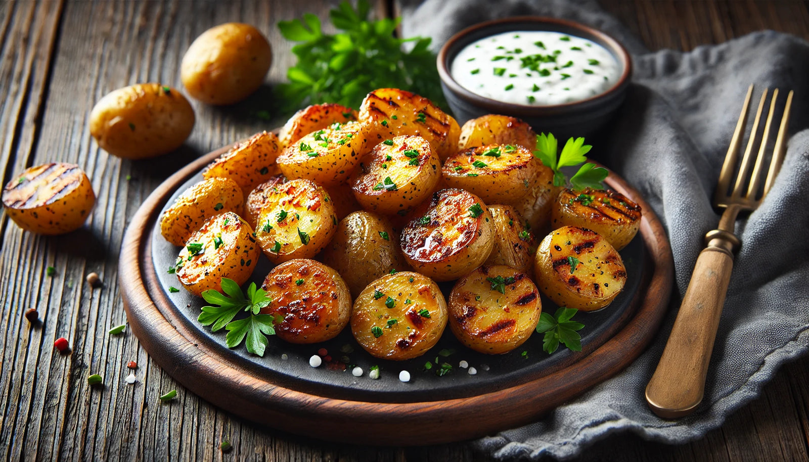 Ranch-Seasoned Grilled Potatoes on Arteflame Cooktop