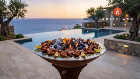 Grilled Chicken Wings cooking on an Arteflame grill