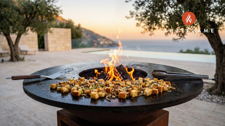 Grilled Stuffing cooking on an Arteflame grill