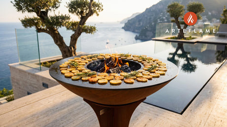 Crispy Grilled Potatoes cooking on an Arteflame grill