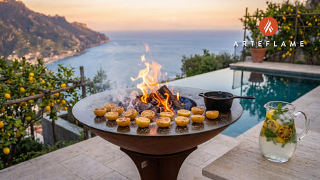 Smoky Grilled Lemonade cooking on an Arteflame grill