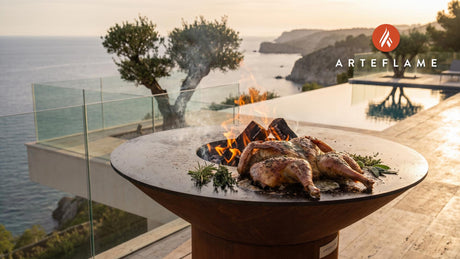 Juicy Grilled Turkey cooking on an Arteflame grill