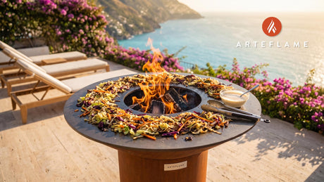 Grilled Coleslaw cooking on an Arteflame grill