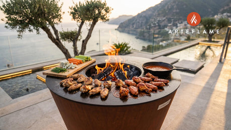 Grilled Buffalo Chicken Wings cooking on an Arteflame grill