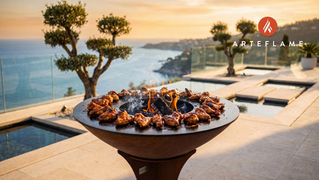Grilled Chicken Wings cooking on an Arteflame grill