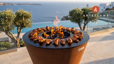 Grilled Chicken Wings cooking on an Arteflame grill