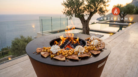 Apple Pie Nachos cooking on an Arteflame grill