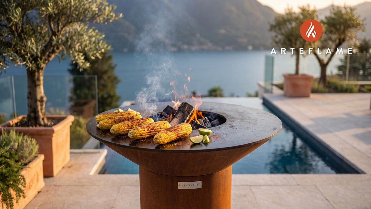 Grilled Corn cooking on an Arteflame grill