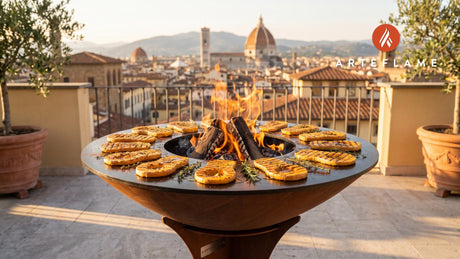 Grilled Butternut Squash cooking on an Arteflame grill