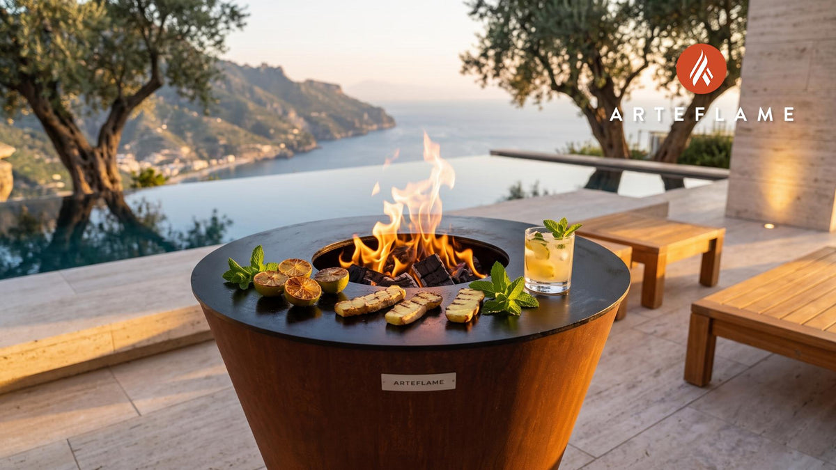 Grilled Ginger Mule cooking on an Arteflame grill