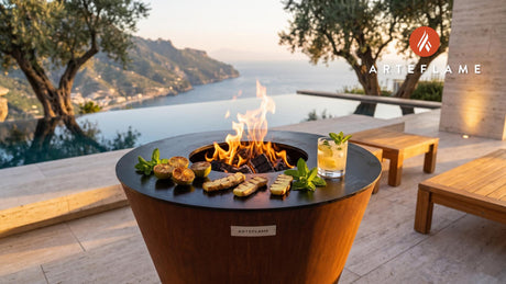 Grilled Ginger Mule cooking on an Arteflame grill