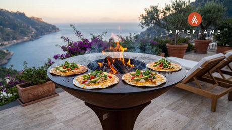 Crispy Grilled Tortillas cooking on an Arteflame grill