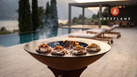 Grilled Bacon S'mores with Pork Panko & Peanut Butter cooking on an Arteflame grill