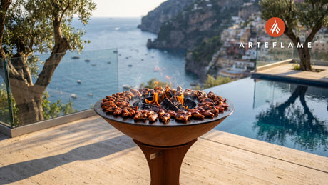 BBQ Chicken Wings cooking on an Arteflame grill