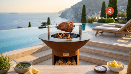 Wagyu Picanha cooking on an Arteflame grill