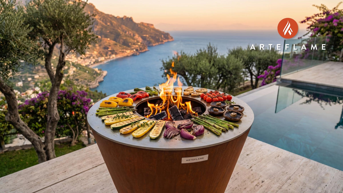 Grilled Vegetables cooking on an Arteflame grill