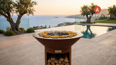 Crispy French Fries cooking on an Arteflame grill