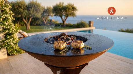 Roasted Garlic cooking on an Arteflame grill