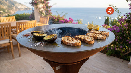 Grilled Avocado Toast cooking on an Arteflame grill