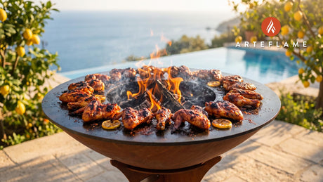 Angry Chicken Wings cooking on an Arteflame grill