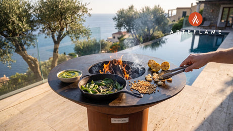 Smoky Grilled Pesto cooking on an Arteflame grill