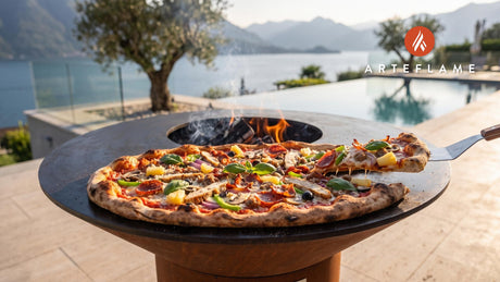 Top 10 Pizza Toppings cooking on an Arteflame grill