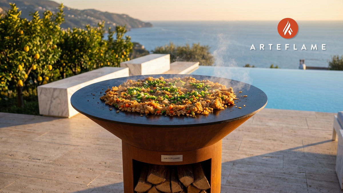Fried Rice cooking on an Arteflame grill