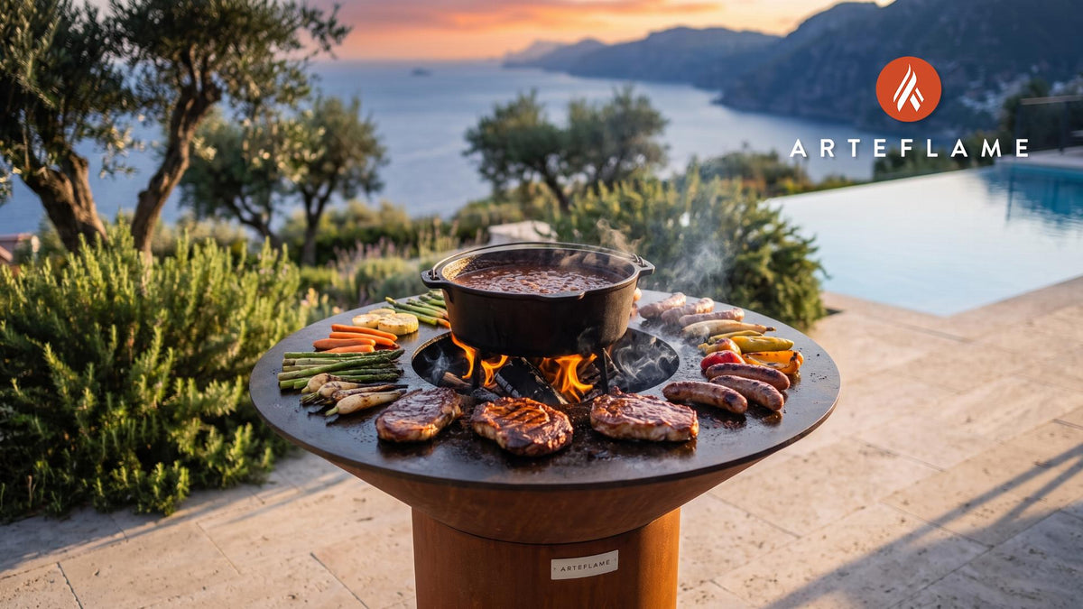 BBQ Sauce cooking on an Arteflame grill