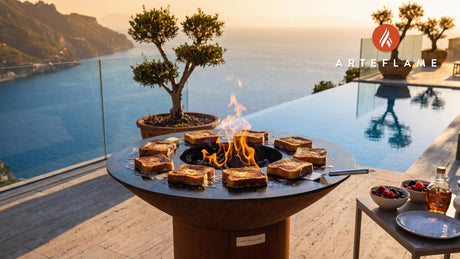 Grilled French Toast cooking on an Arteflame grill