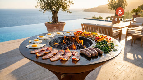 Grilled Breakfast cooking on an Arteflame grill