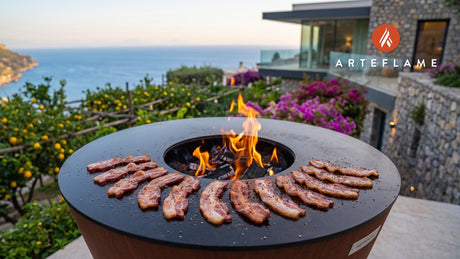 Grilled Bacon cooking on an Arteflame grill