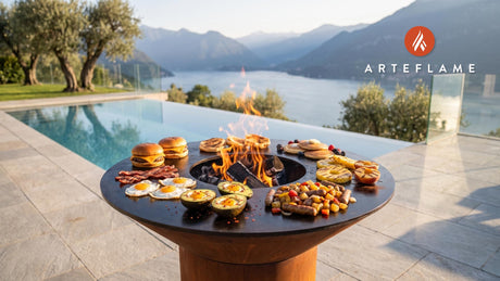 Grilled Breakfast cooking on an Arteflame grill