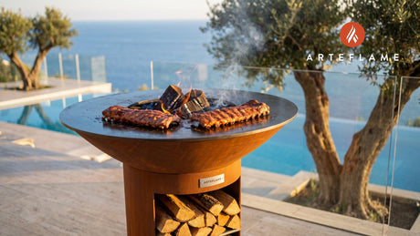 Grilled Ribs cooking on an Arteflame grill