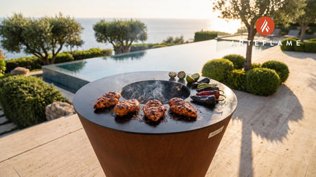 Grilled Chipotle Chicken cooking on an Arteflame grill
