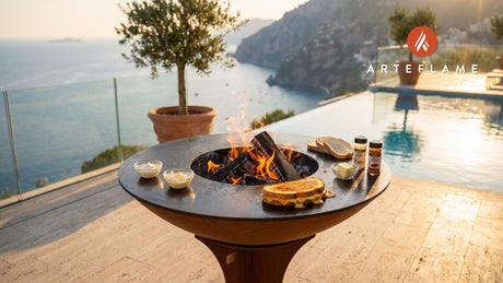 Grilled Cheese cooking on an Arteflame grill