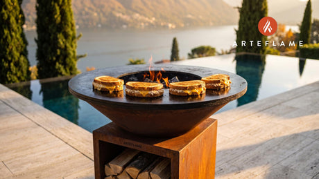 Grilled Tuna Melt cooking on an Arteflame grill