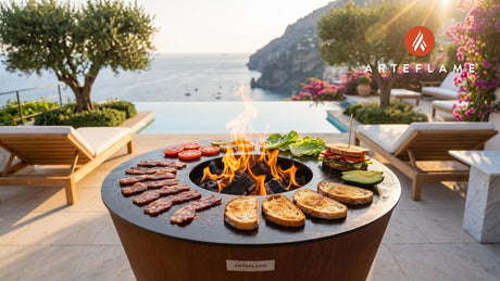 Grilled BLT Sandwich cooking on an Arteflame grill