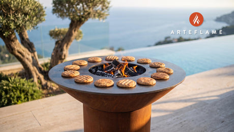 Grilled Snickerdoodle Cookies cooking on an Arteflame grill