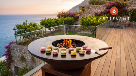 Grilled Macarons cooking on an Arteflame grill