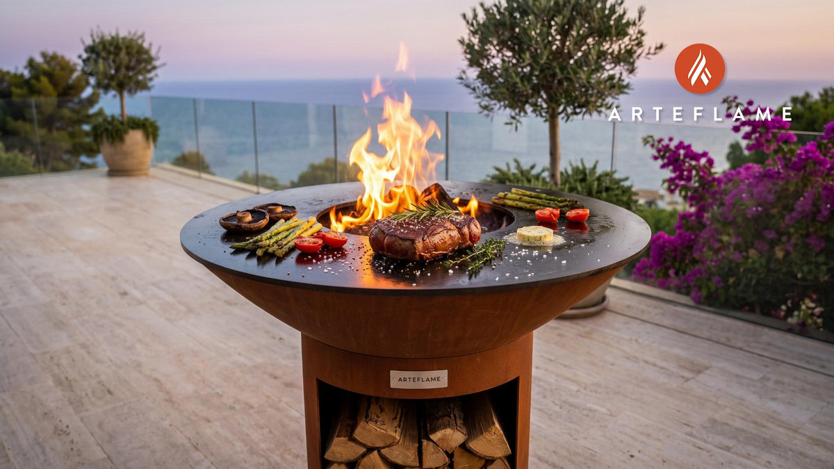Grilled Chateaubriand cooking on an Arteflame grill
