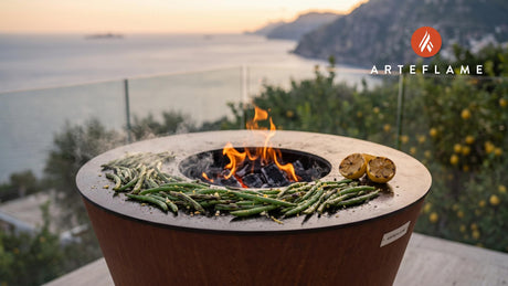 Grilled Green Beans cooking on an Arteflame grill