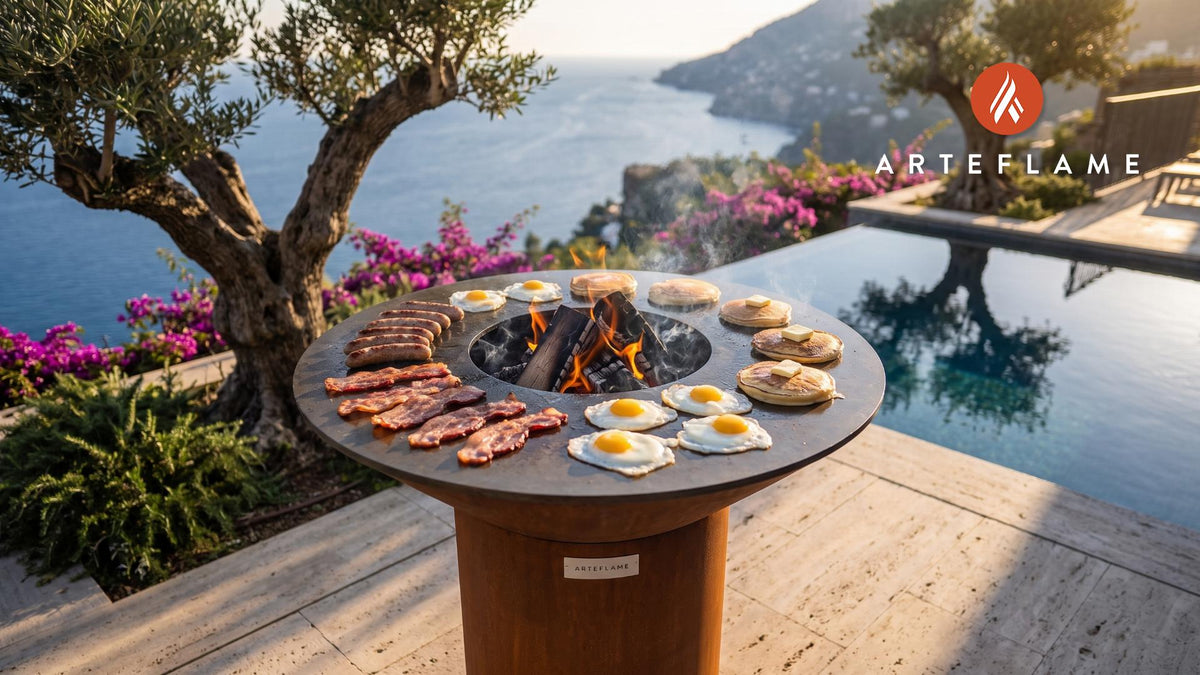 Grilled Breakfast Ideas: food cooking on an Arteflame grill