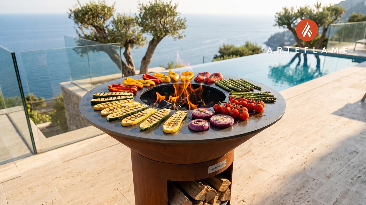 Grilled Vegetables cooking on an Arteflame grill