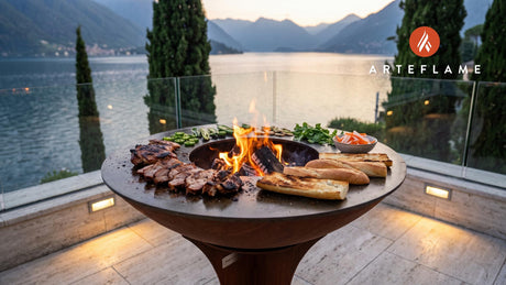 Grilled Banh Mi cooking on an Arteflame grill