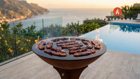 Honey Glazed Bacon cooking on an Arteflame grill