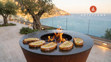 Grilled Toast cooking on an Arteflame grill