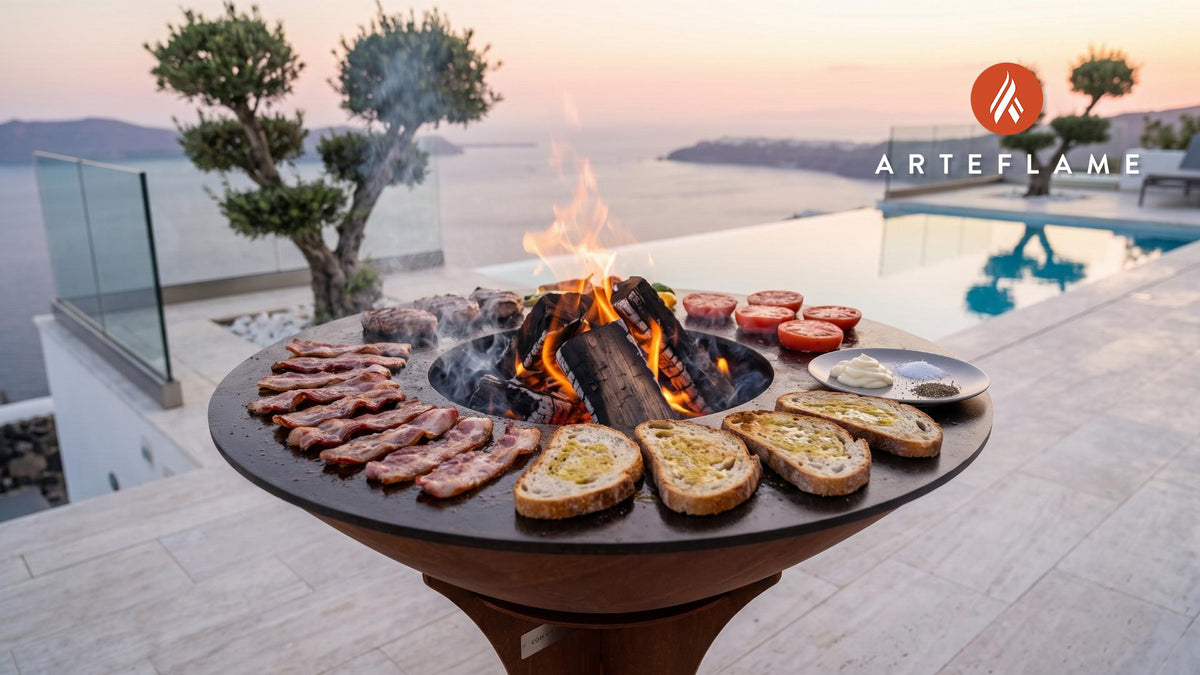 Grilled BLT Sandwich cooking on an Arteflame grill